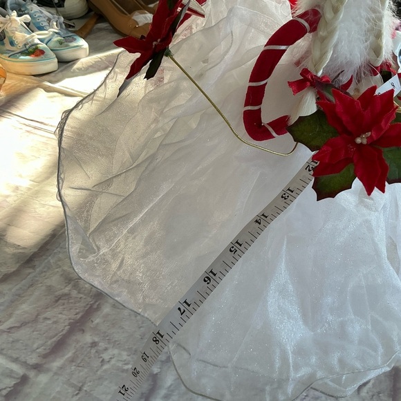 Dept 56 Krinkles Patience Brewster Poinsettia Fairy Queen Christmas Tree Topper - Picture 5 of 15